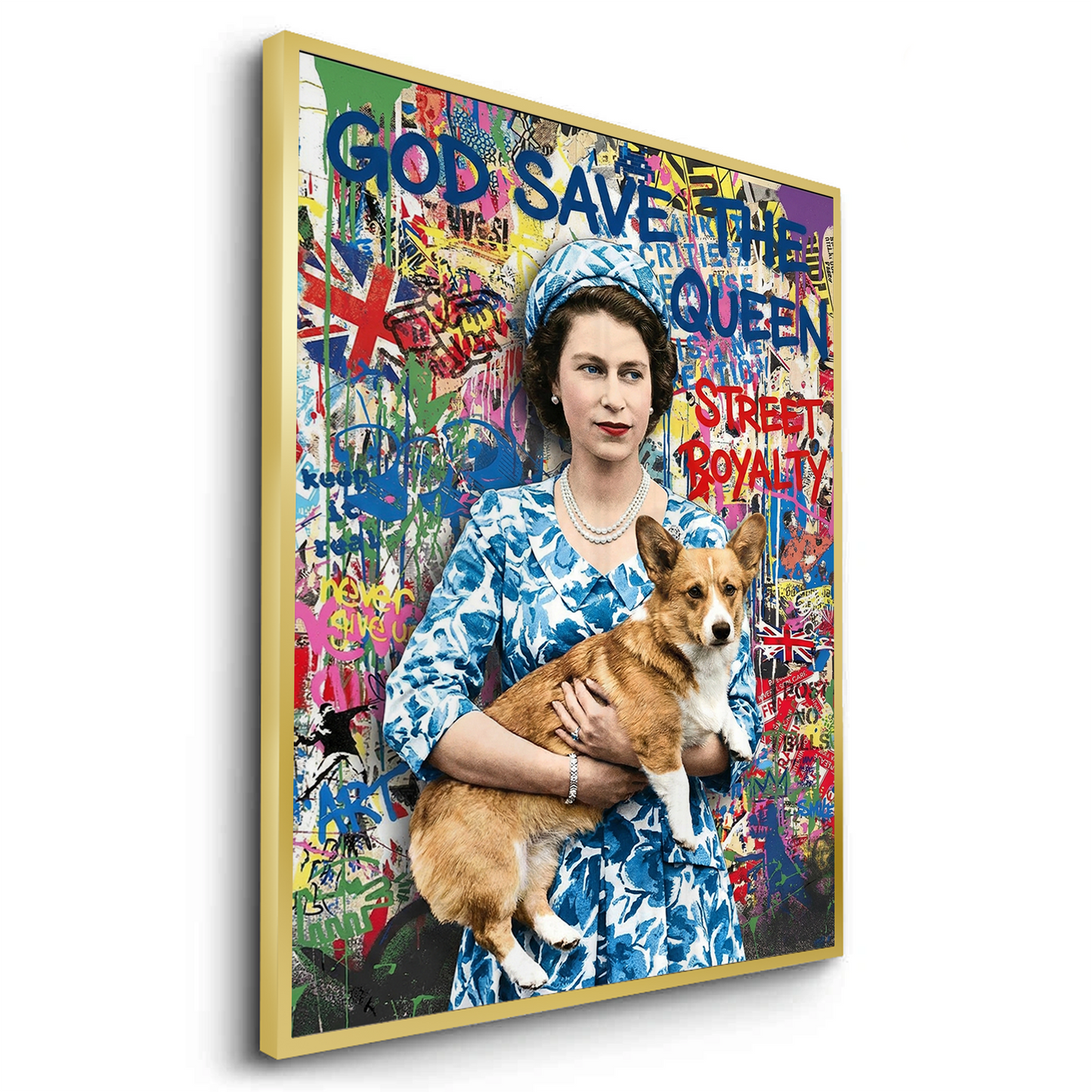2Queen Elizabeth II Graffiti - Fine Art