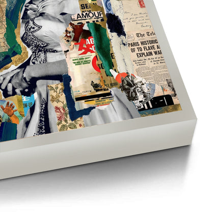 Queen Elizabeth II Mixed Media Collage - Fine Art