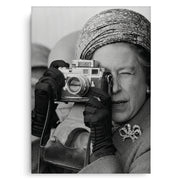 Queen Elizabeth II with Leica Camera - Canvas