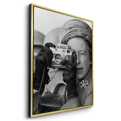 Queen Elizabeth II with Leica Camera - Canvas