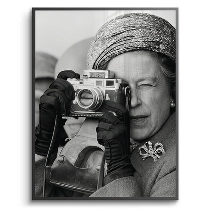 Queen Elizabeth II with Leica Camera - Fine Art