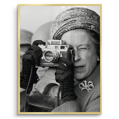 Queen Elizabeth II with Leica Camera - Fine Art