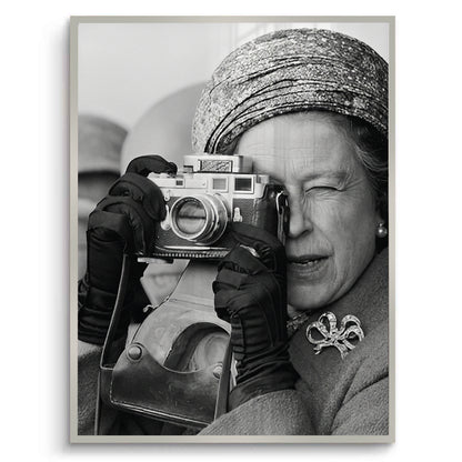 Queen Elizabeth II with Leica Camera - Fine Art