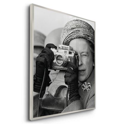 Queen Elizabeth II with Leica Camera - Fine Art