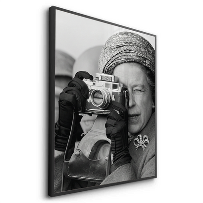 Queen Elizabeth II with Leica Camera - Fine Art