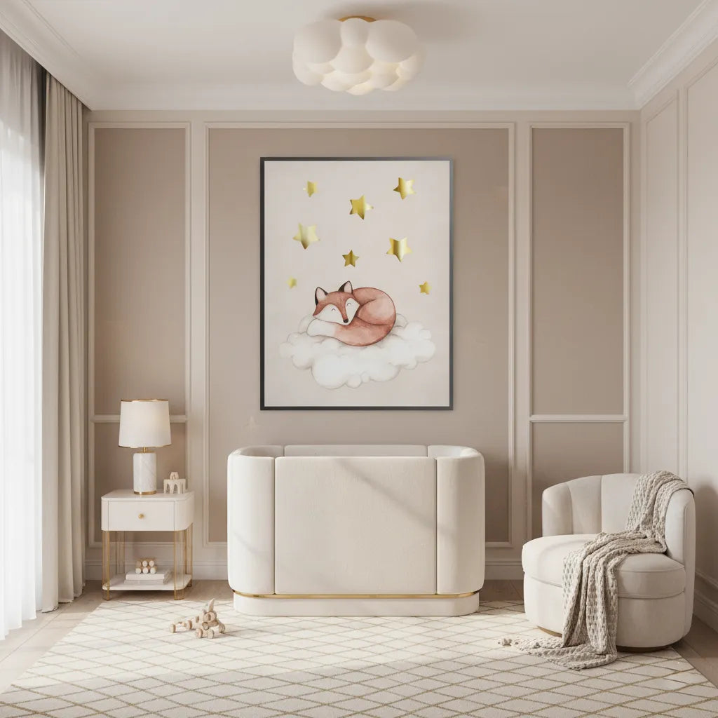 Sleeping Fox - Fine Art - Jasmineart.ae
