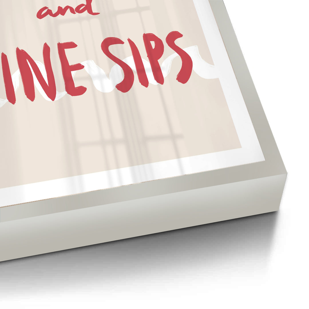 2Red Lips and Wine Sips - Fine Art