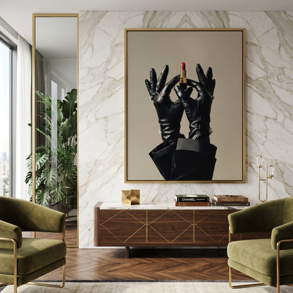 Red Lipstick Fashion - Canvas