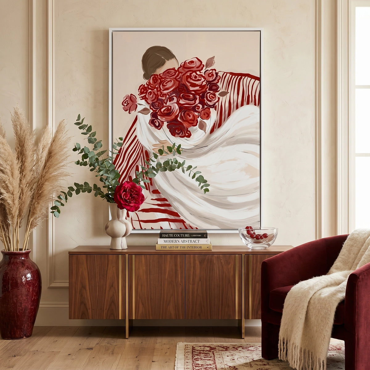 Red Roses & Romance - Canvas