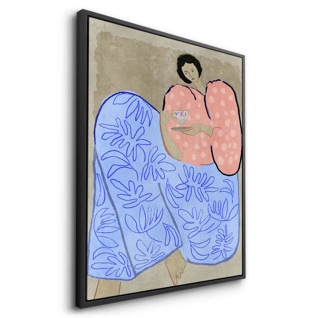 2Relaxed Woman Portrait - Canvas