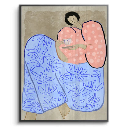 Relaxed Woman Portrait - Fine Art