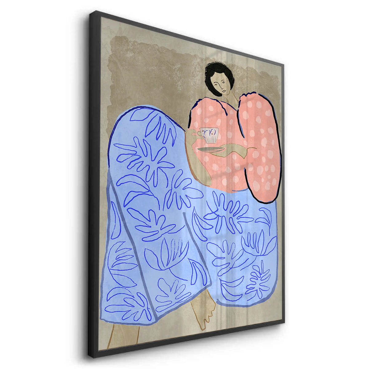 Relaxed Woman Portrait - Fine Art - Jasmineart.ae