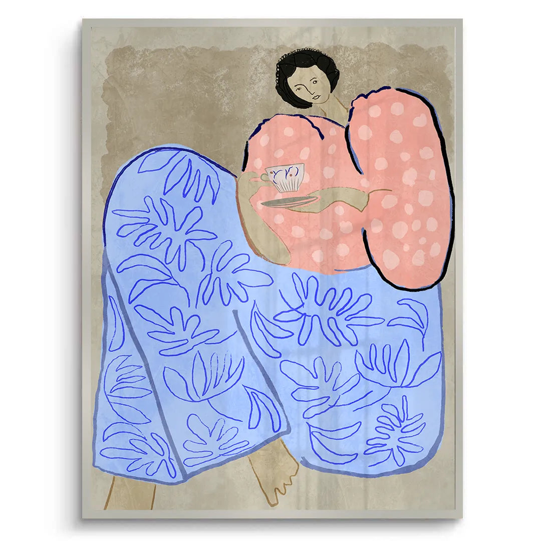 2Relaxed Woman Portrait - Fine Art