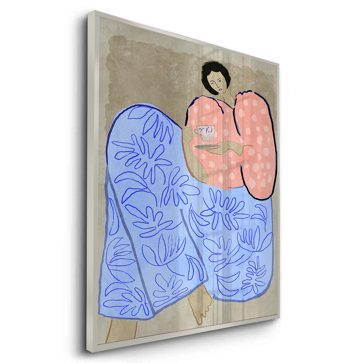 Relaxed Woman Portrait - Fine Art - Jasmineart.ae