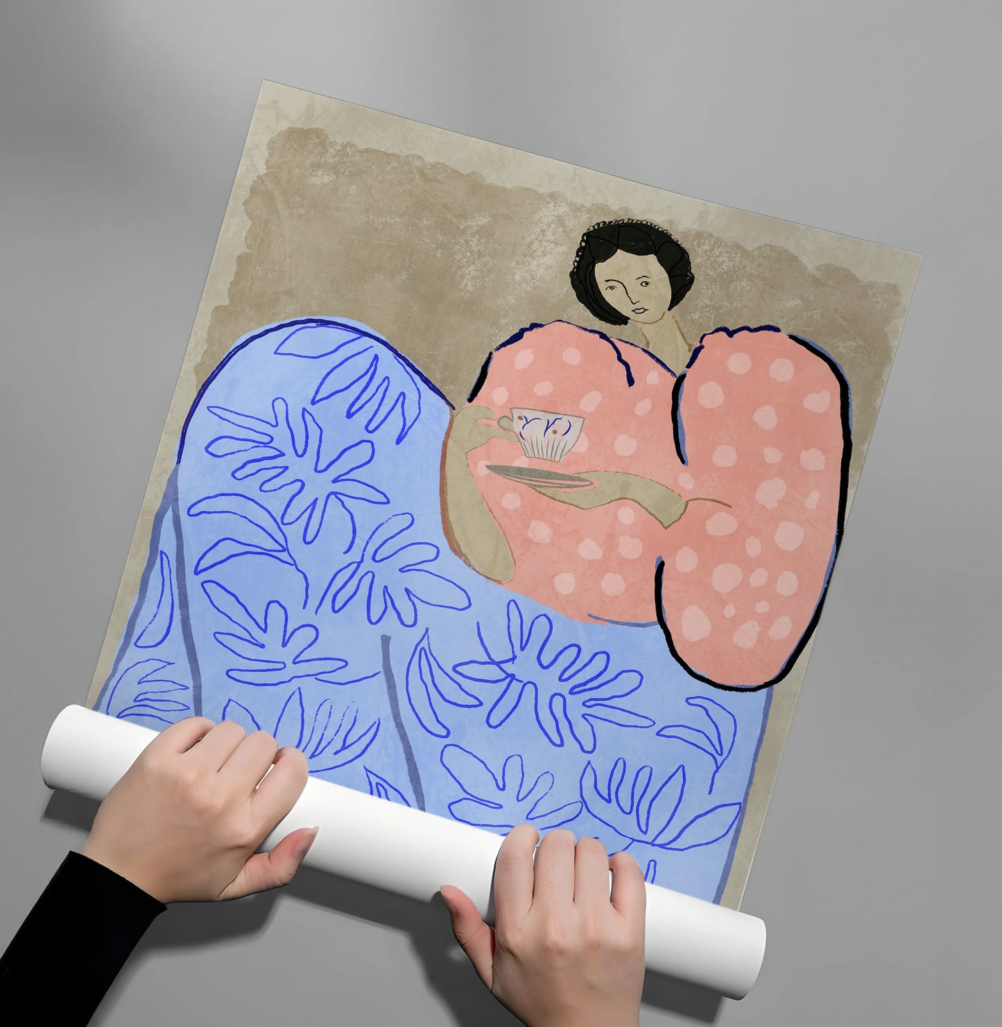 2Relaxed Woman Portrait - Poster