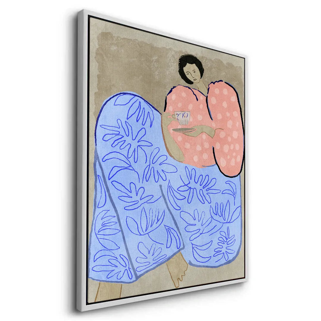 Relaxed Woman Portrait - Canvas - Jasmineart.ae