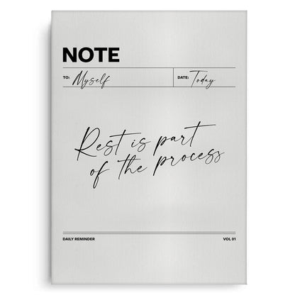 Rest & Wellness Quote - Canvas