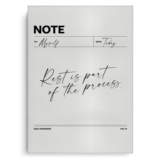 Rest & Wellness Quote - Canvas