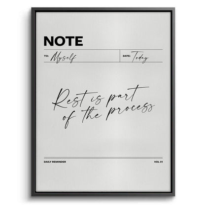 Rest & Wellness Quote - Canvas