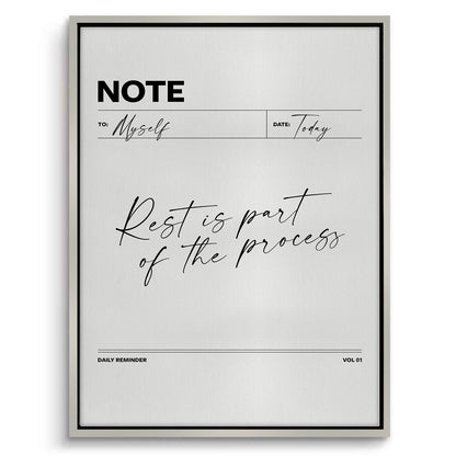 Rest & Wellness Quote - Canvas