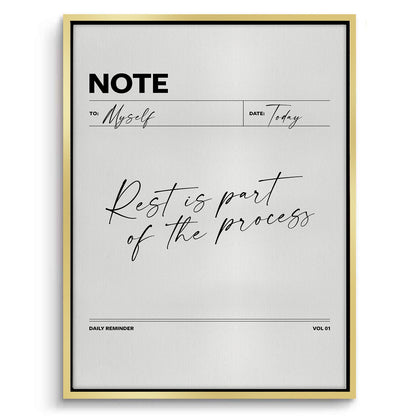 Rest & Wellness Quote - Canvas