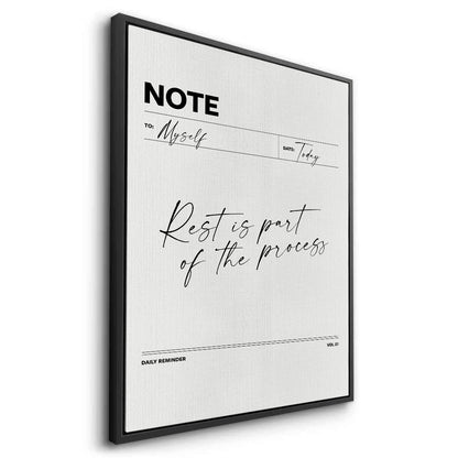 Rest & Wellness Quote - Canvas