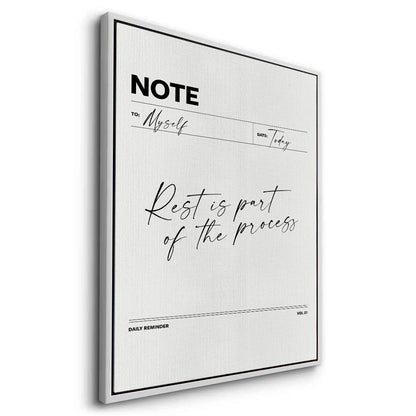 Rest & Wellness Quote - Canvas