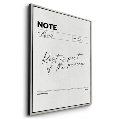 Rest & Wellness Quote - Canvas