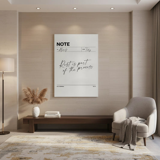 Rest & Wellness Quote - Canvas