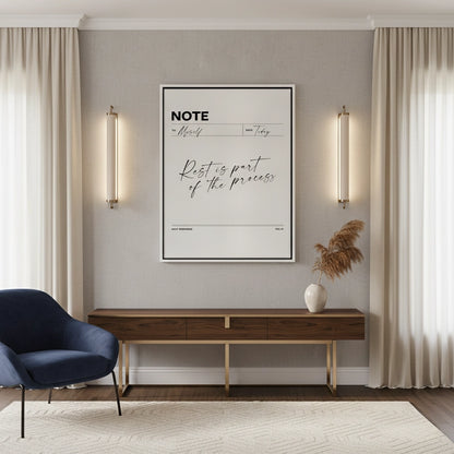 Rest & Wellness Quote - Canvas