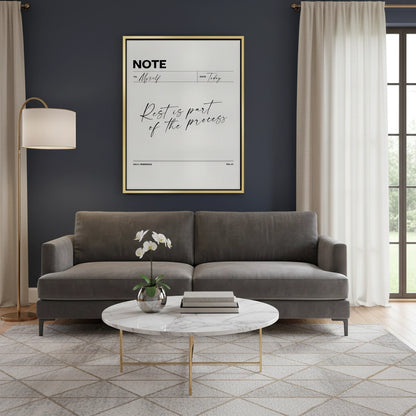 Rest & Wellness Quote - Canvas