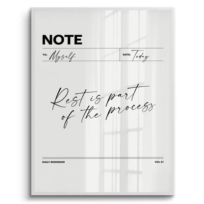 Rest & Wellness Quote - Fine Art