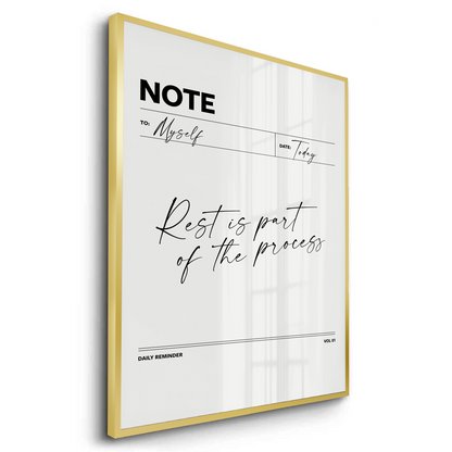 Rest & Wellness Quote - Fine Art