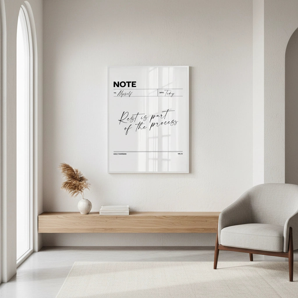 Rest & Wellness Quote - Fine Art