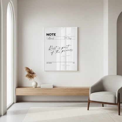 Rest & Wellness Quote - Fine Art