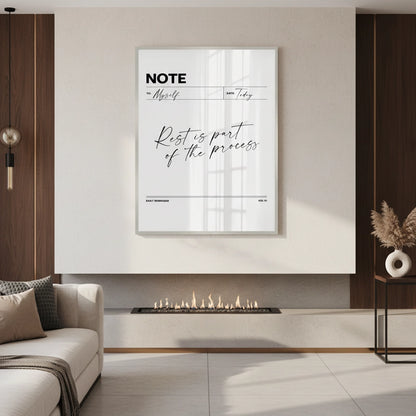 Rest & Wellness Quote - Fine Art