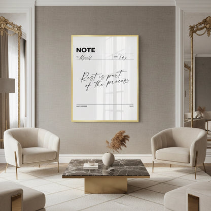 Rest & Wellness Quote - Fine Art