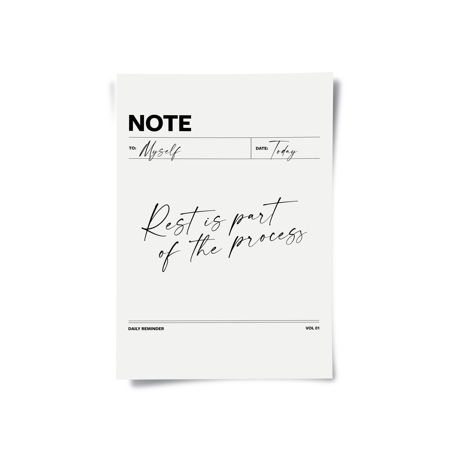 2Rest & Wellness Quote - Poster