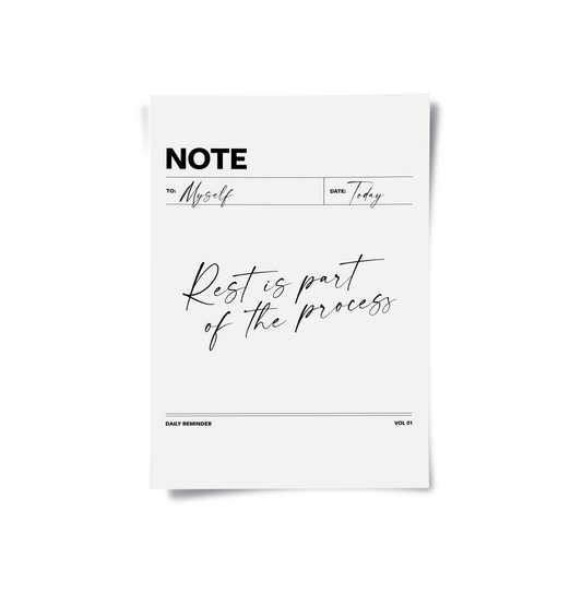 Rest & Wellness Quote - Poster