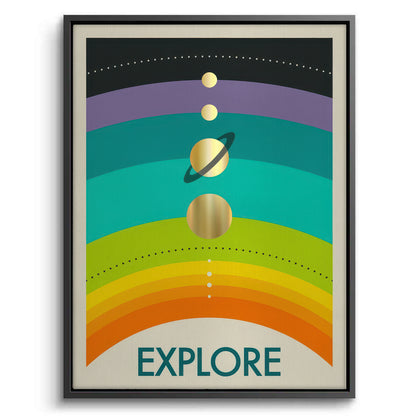 Retro Minimalist Space - Canvas