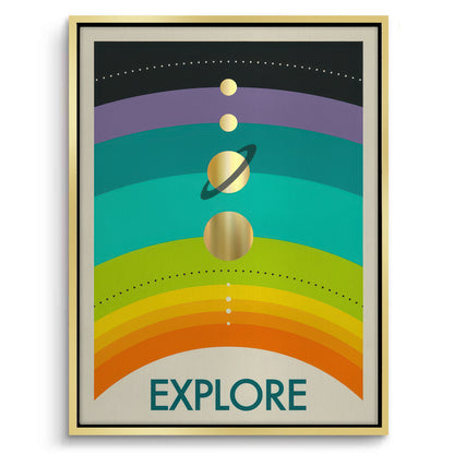 Retro Minimalist Space - Canvas