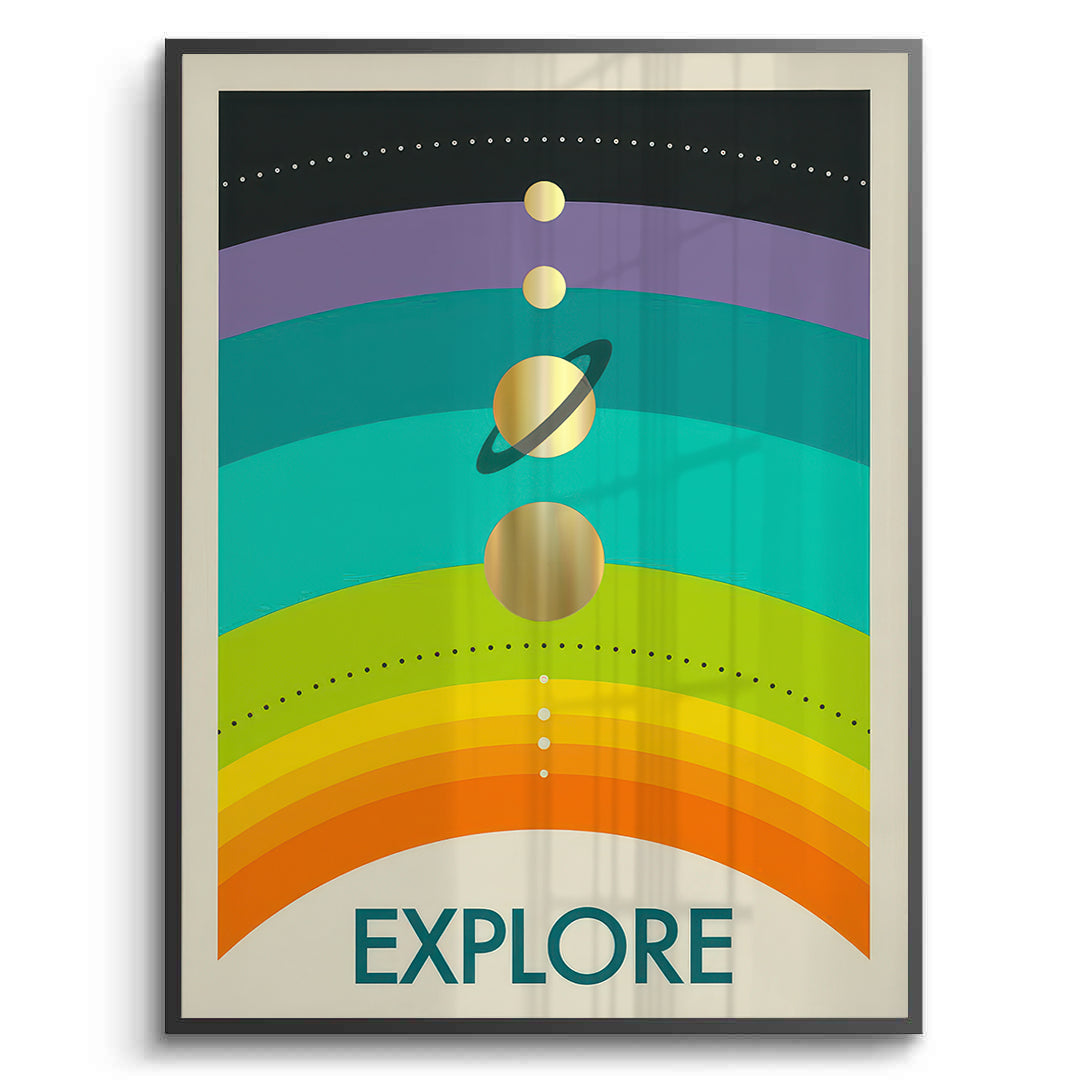 2Retro Minimalist Space - Fine Art