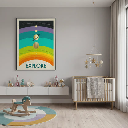 Retro Minimalist Space - Fine Art