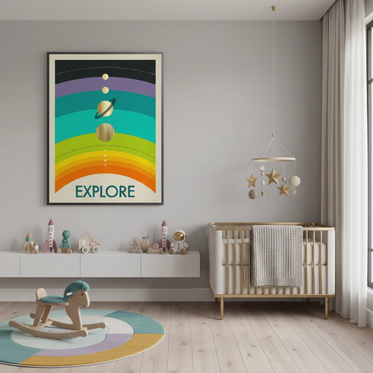 Retro Minimalist Space - Fine Art