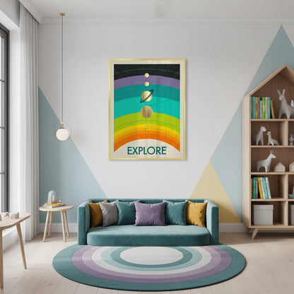 Retro Minimalist Space - Fine Art