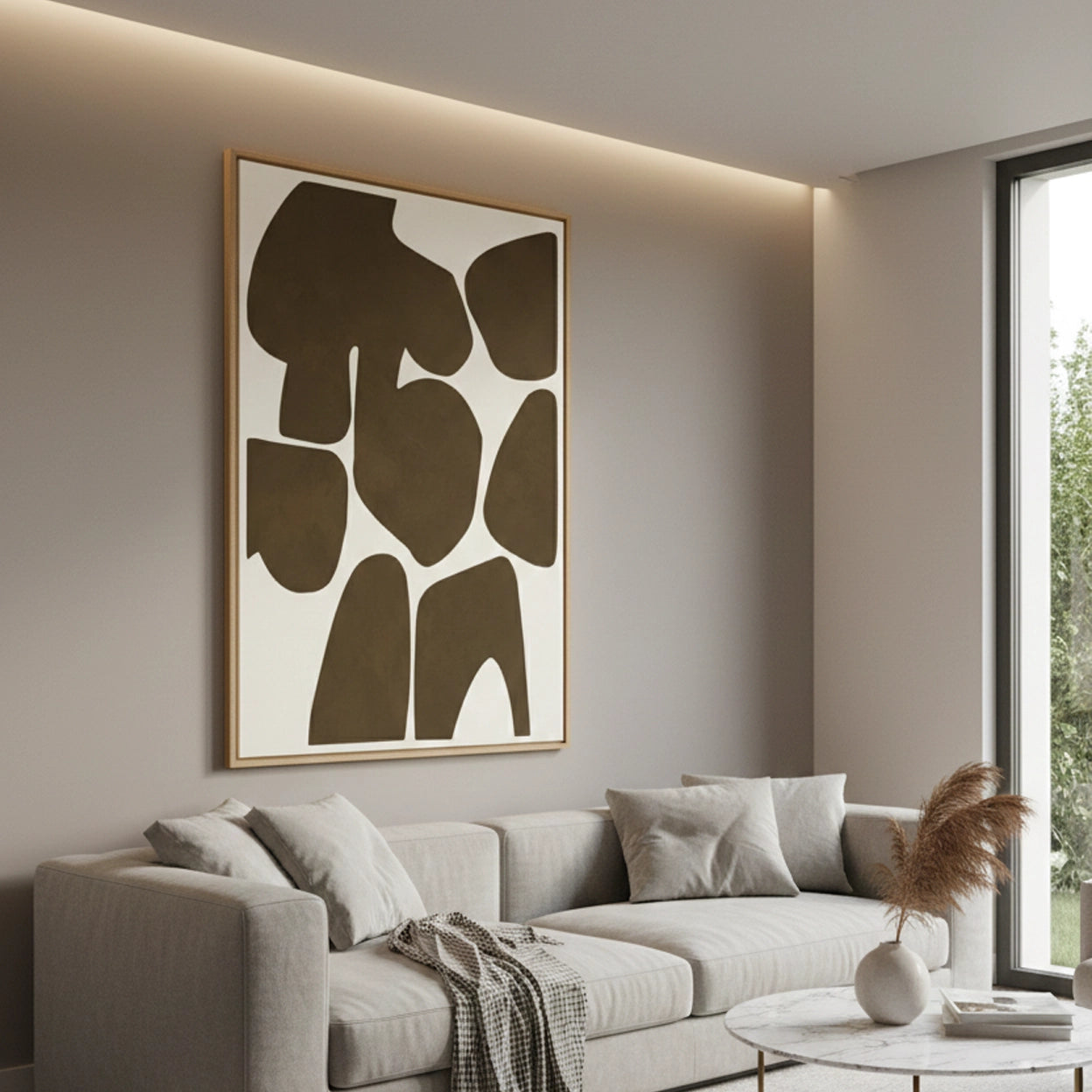 2Retro Neutral Shape Painting #RNSH550