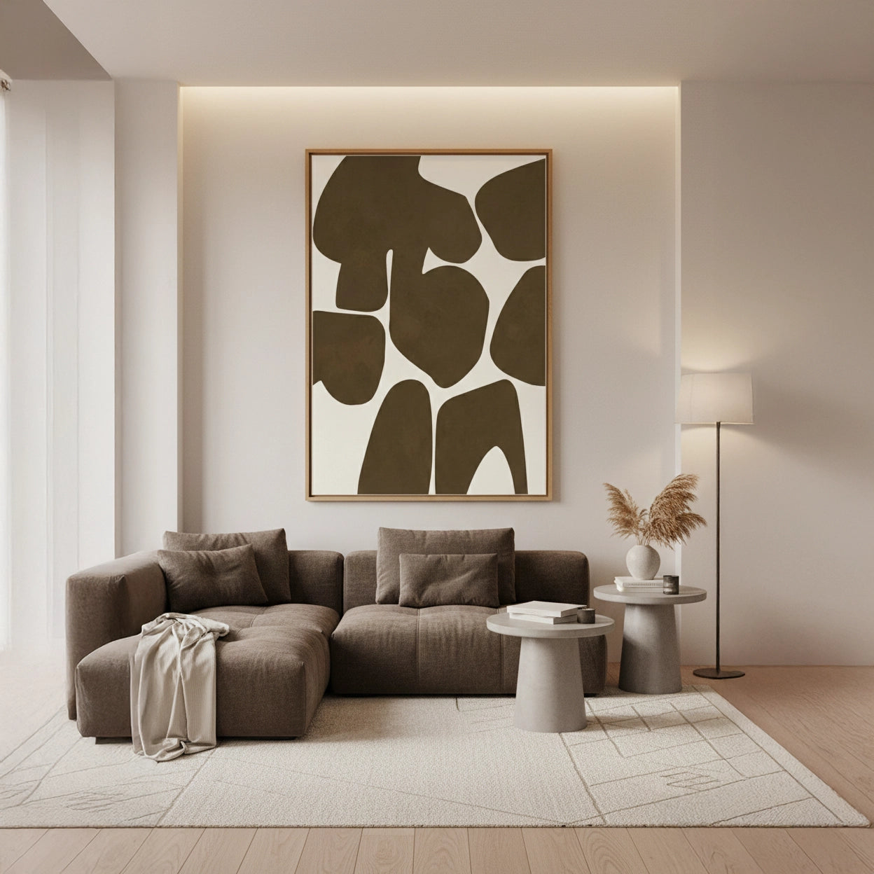 2Retro Neutral Shape Painting #RNSH550