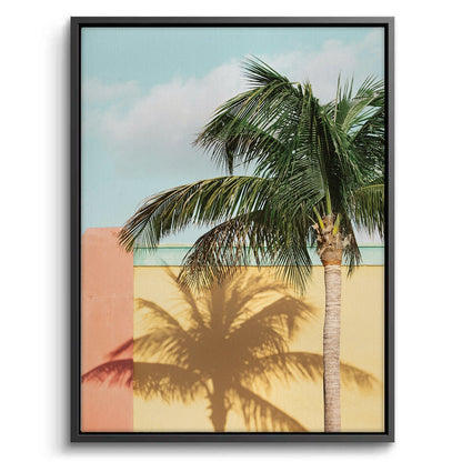 Retro Palm Tree - Canvas