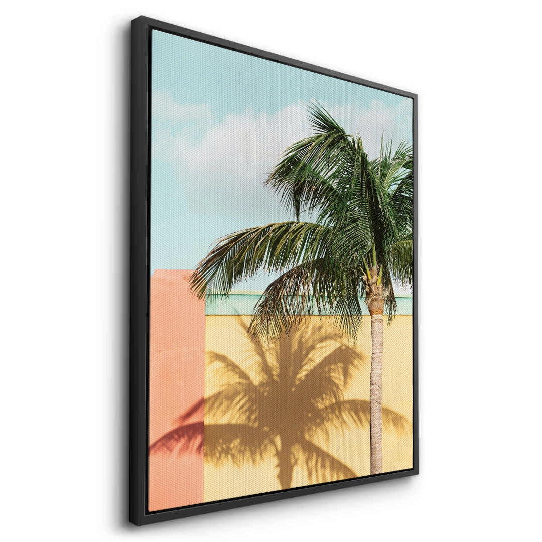 2Retro Palm Tree - Canvas