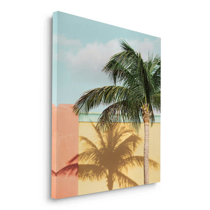 Retro Palm Tree - Canvas